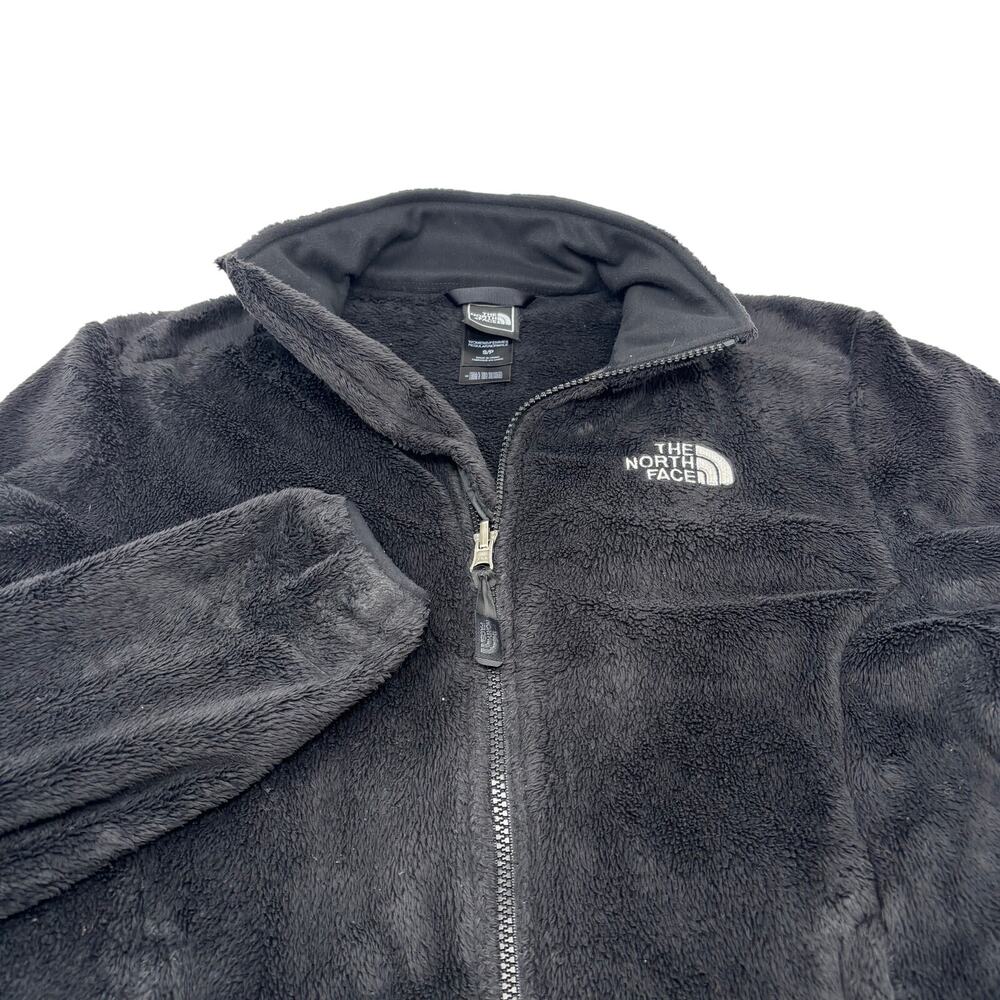 The North Face Womens Small Black Full Zip Soft Fleece Teddy Jacket